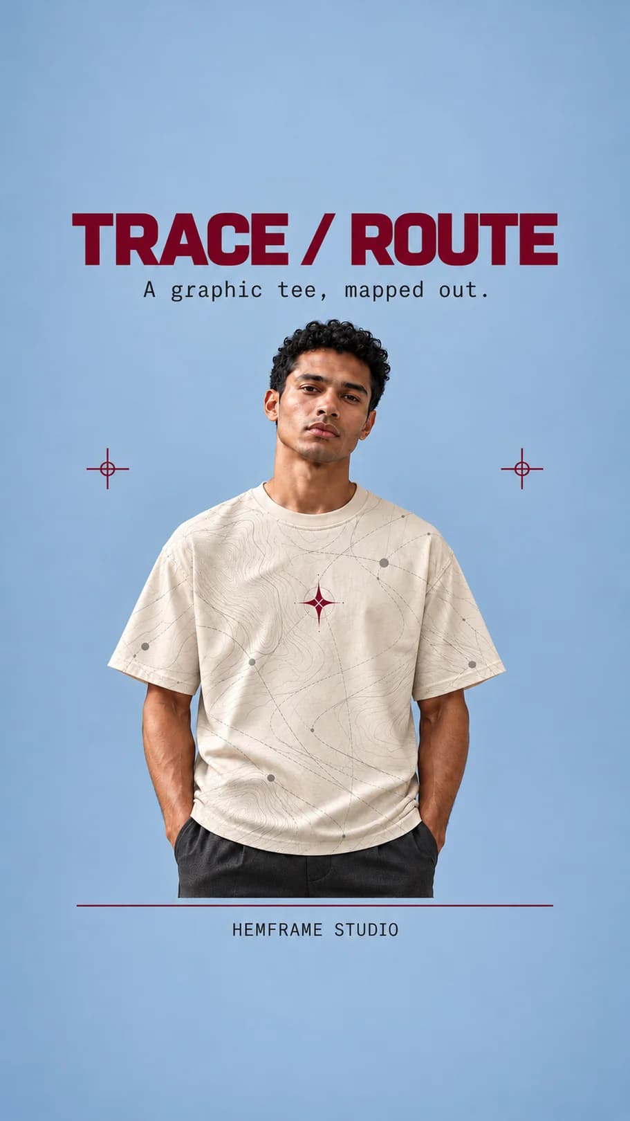 Trace / Route: Campaign hero in vertical format