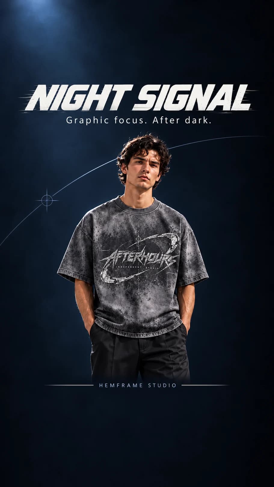 Night Signal: Campaign hero in vertical format
